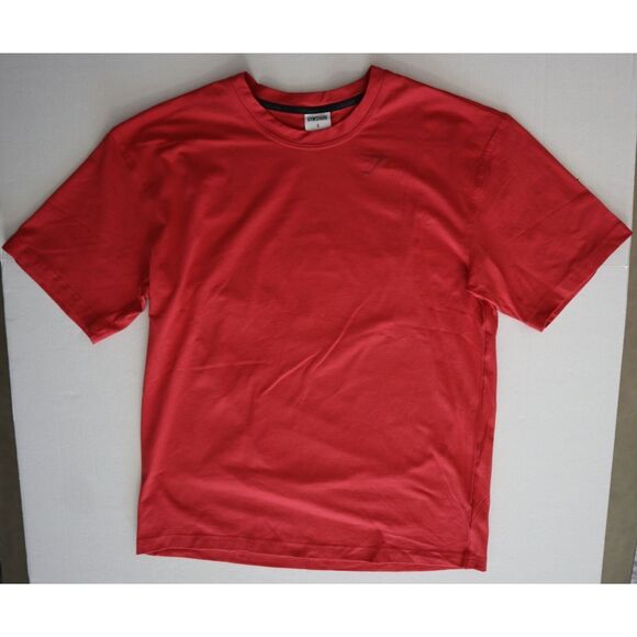 Gymshark A2A1X Men's Sz S Sundried Red Oversized Fit Power T-Shirt - Picture 8 of 12